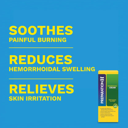 Preparation H Hemorrhoid Cream with Aloe for Multi-Symptom Relief - 1.8 Oz Tube - Maple Wellness Supplements