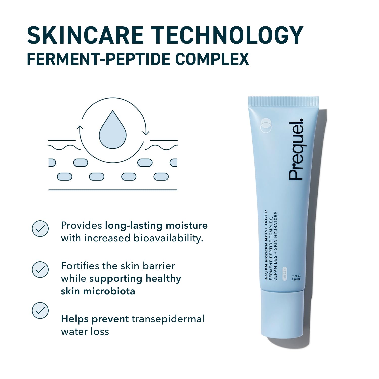 Prequel Skin AM/PM Modern Moisturizer – Hydrating Face Cream with Peptides, Ceramides - Maple Wellness Supplements