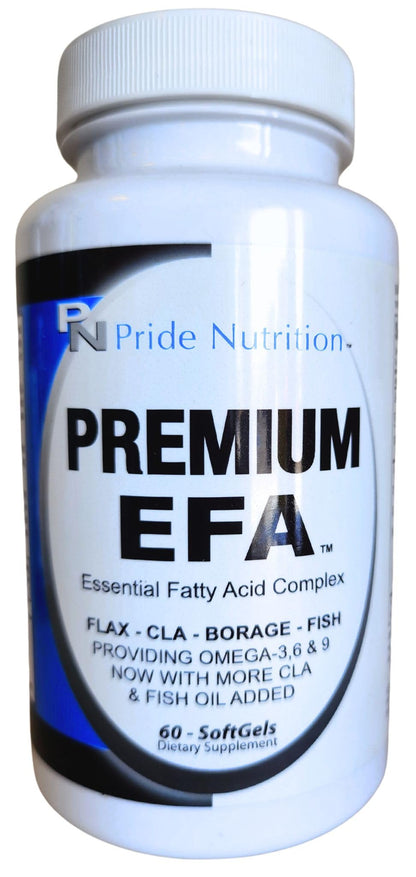 Pride Nutrition Premium EFA Omega 3-6-9 Supplement for Men and Women 5 in 1 - EPA, DHA, GLA, ALA & CLA Essential Fatty Acids with Fish Oil - Softgel Pills - Maple Wellness Supplements