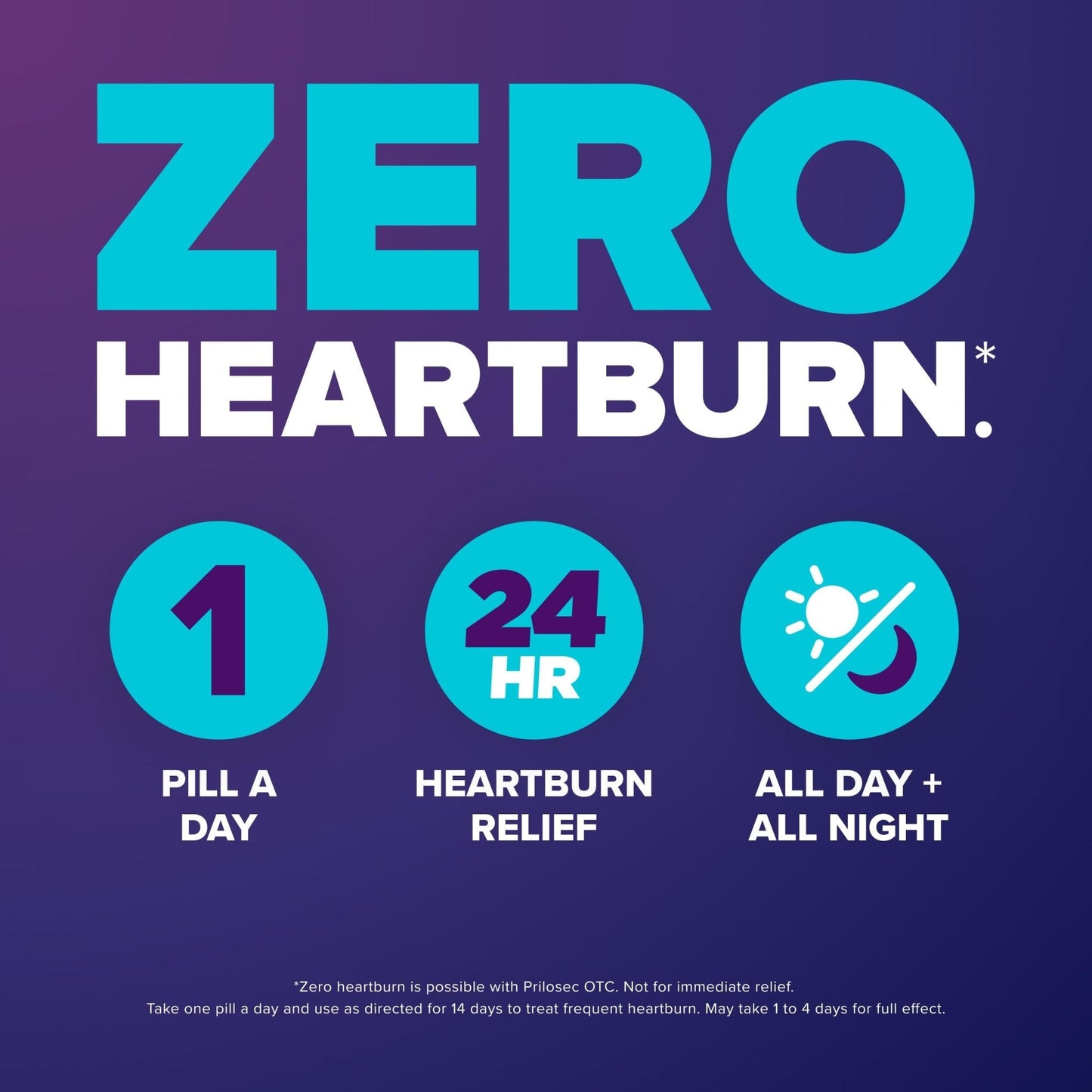 Prilosec OTC, Omeprazole Delayed Release 20mg, Acid Reducer, Treats Frequent Heartburn for 24 Hour Relief, All Day, All Night*, Heartburn Medicine, 20mg, Wildberry Flavor, 14 Tablets - Maple Wellness Supplements