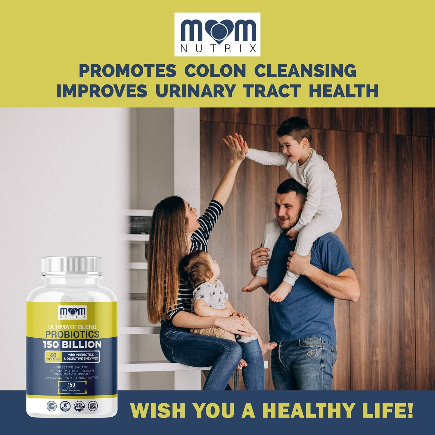 Probiotics 150 Billion CFU - 40 Strain Probiotics for Women, Men and Adults - Shelf Stable Probiotic with Organic Prebiotic - Acidophilus Probiotic - Maple Wellness Supplements
