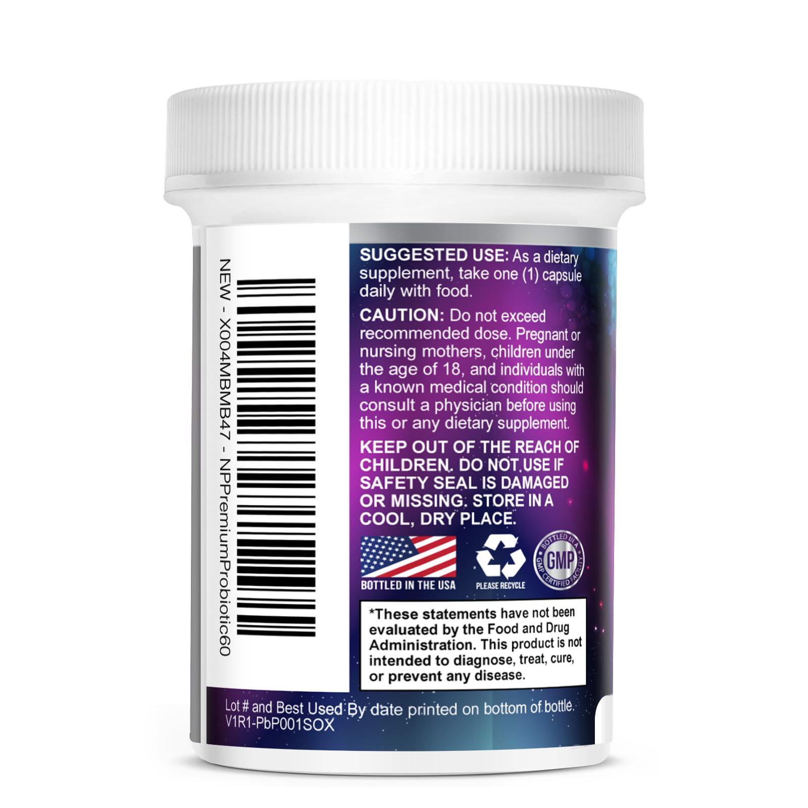 Probiotics for Digestive Gut Health - 100 Billion CFU Per Capsule, 16 Premium Strains & Prebiotics - Best Probiotics for Women & Men, Occasional Constipation - Maple Wellness Supplements