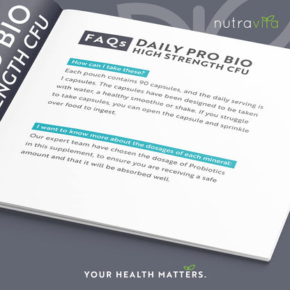Probiotics for Gut Health - 90 Vegan Capsules (Not Tablets) for Bloating Relief - Maple Wellness Supplements