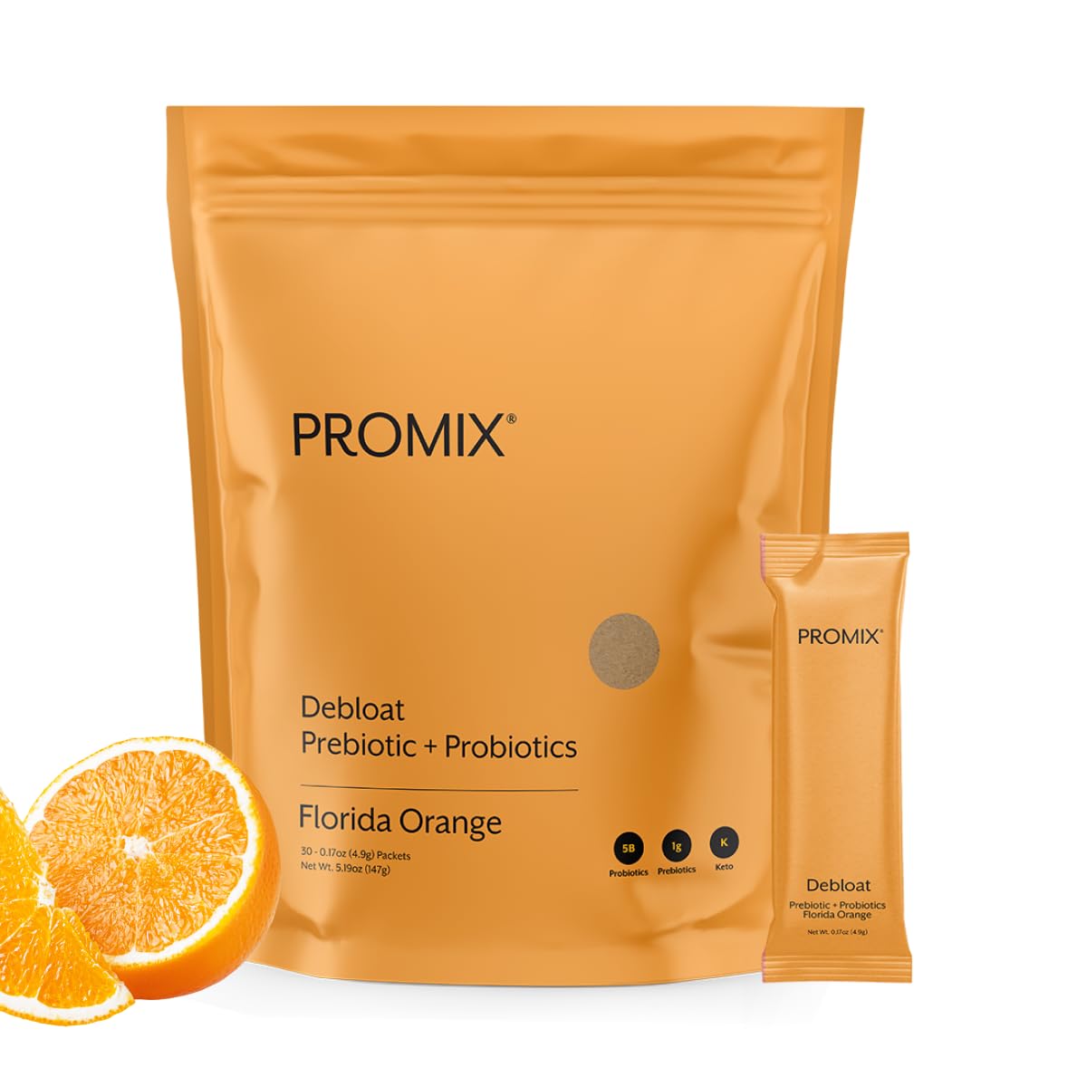 ProMix Nutrition Debloat Prebiotics and Probiotics with Baobab - Rich in Vitamin C, Bloating Relief, Immune Support - Maple Wellness Supplements