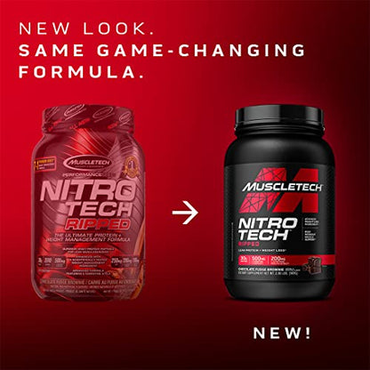 Protein Powder for Weight Loss - MuscleTech Nitro-Tech Ripped - Whey Protein Powder - Maple Wellness Supplements
