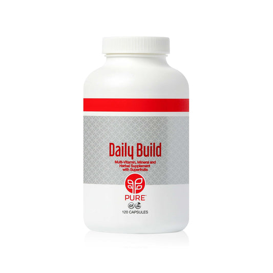 PURE Daily Build | 120 Capsules | Advanced Multivitamin Supplement | Enhanced with Essential Vitamins, Minerals - Maple Wellness Supplements