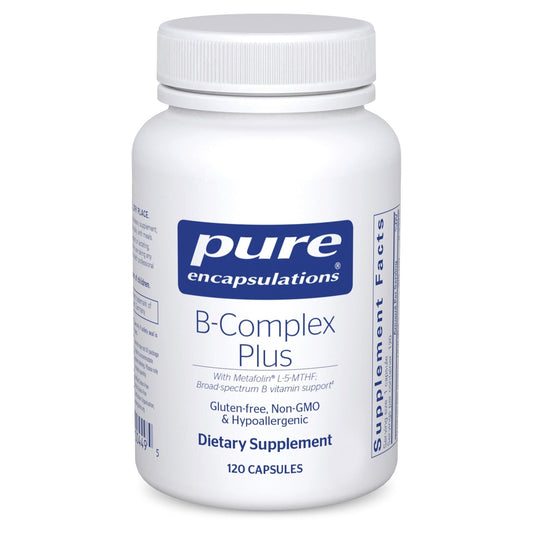 Pure Encapsulations B-Complex Plus - B Vitamins Supplement to Support Neurological Health, Cardiovascular Health, Energy Levels & Nervous System Support - Maple Wellness Supplements