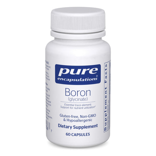 Pure Encapsulations Boron (Glycinate) | Supplement for Hormone Balance, Bone Strength and Health, Connective Tissue, and Nutrient Metabolism* | 60 Capsules - Maple Wellness Supplements