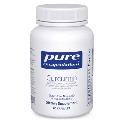 Pure Encapsulations Curcumin - 500 mg - Supports Joint Health & Liver Health - Curcuma Longa Capsule - Maple Wellness Supplements