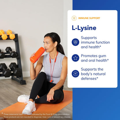 Pure Encapsulations L-Lysine - Essential Amino Acid Supplement for Immune Support & Gum, Lip Health* - with L-Lysine HCl - 90 Capsules - Maple Wellness Supplements