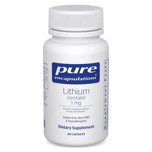 Pure Encapsulations Lithium (Orotate) 1 mg | Support for Calmness and Behavior | 90 Capsules - Maple Wellness Supplements