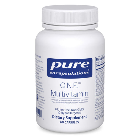 Pure Encapsulations O.N.E. Multivitamin - Once Daily Multivitamin with Antioxidant Complex Metafolin, CoQ10, and Lutein to Support Vision, Cognitive Function, and Cellular Health* - 60 Capsules - Maple Wellness Supplements