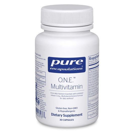 Pure Encapsulations O.N.E. Multivitamin - Once Daily Multivitamin with Antioxidant Complex Metafolin, CoQ10, and Lutein to Support Vision, Cognitive Function, and Cellular Health* - 30 Capsules - Maple Wellness Supplements