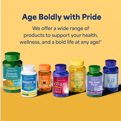 Puritan's Pride Premium Lutigold™ Lutein Carotenoid 40 mg with Zeaxanthin for Men and Women, Dietary Supplement for Eye Health Support, 2 Month Supply, 60 Easy-to-Swallow Softgels - Maple Wellness Supplements