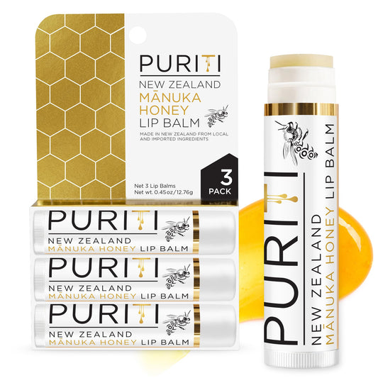 Buy ​PURITI Manuka Honey Lip Balm – 3pack Soothing & Moisturizing, Enriched with Almond - AmeriHealth Global Supplements