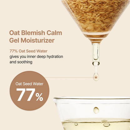 PURITO Oat In Calming Gel Cream, Non-Comedogenic, 77% Oat Seed Water Lightweight Water-Gel Face Moisturizer - Maple Wellness Supplements