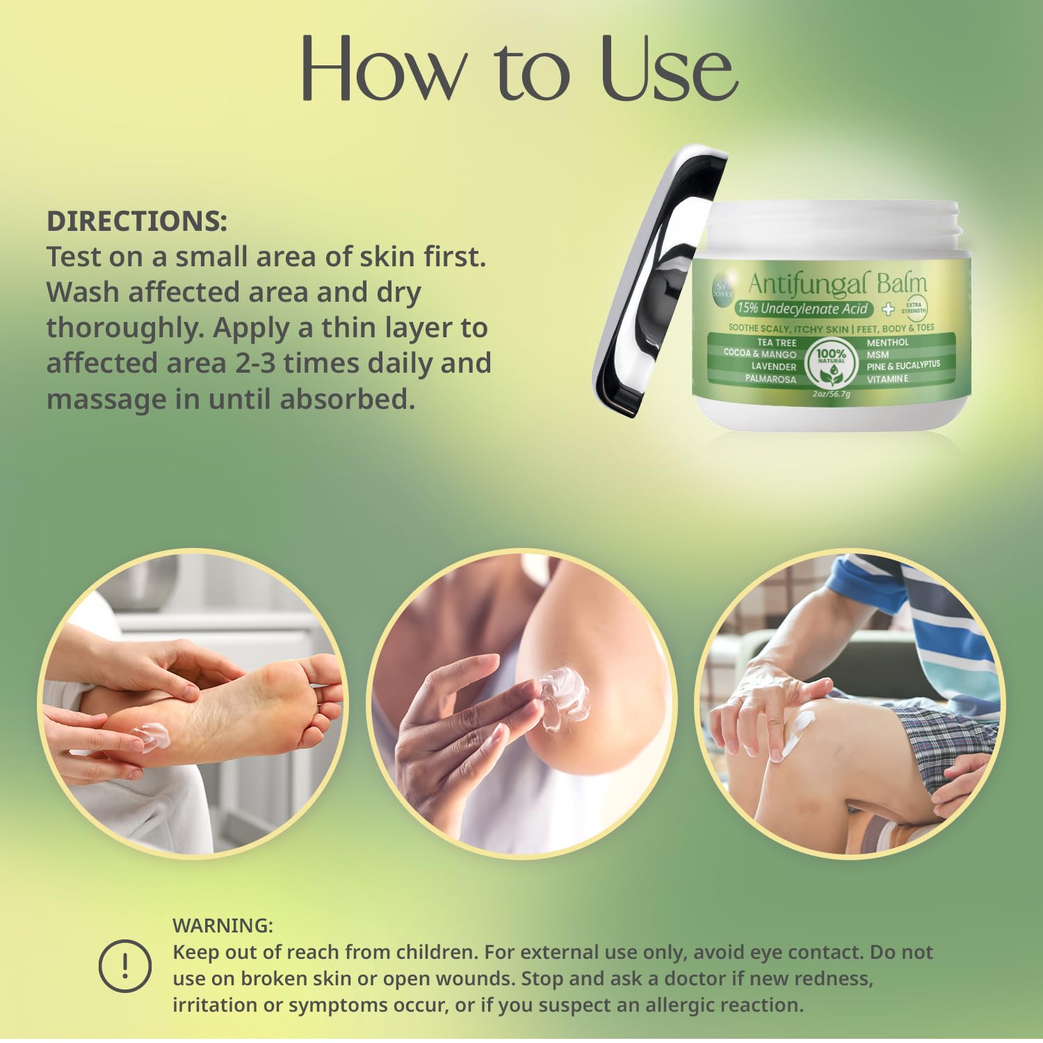 PURPLE CANYON Anti Fungal Balm with 15% Undecylenic Acid – Antifungal for Athletes Foot, Jock Itch & Ringworm – Tea Tree, Menthol & Essential Oils - Maple Wellness Supplements