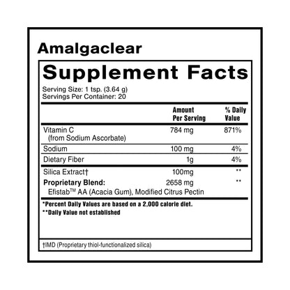 Quicksilver Scientific AmalgaClear - Detox Support with Modified Citrus Pectin & Silica Extract (73g) - Maple Wellness Supplements