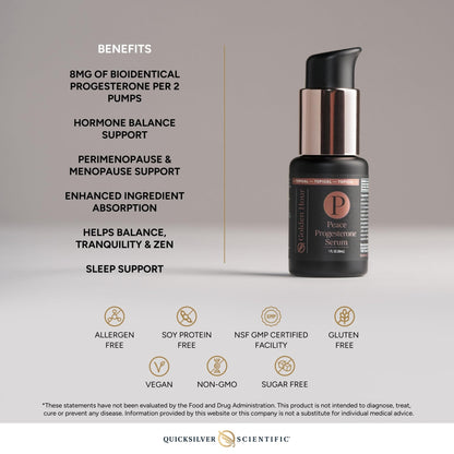 Quicksilver Scientific Peace Serum 1 fl oz (30ml) - Maple Wellness Supplements