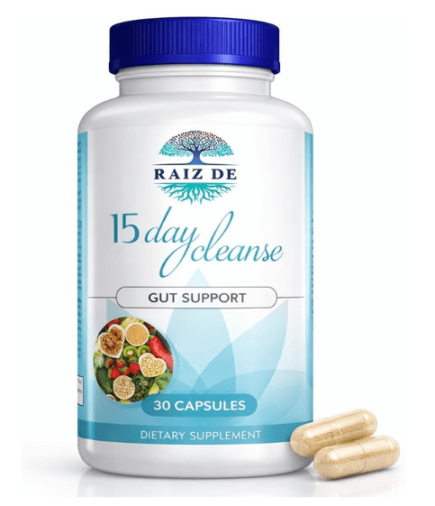 Buy ​RAIZ DE 15-Day Digestive Detox Gut Cleanse - Senna, Cascara Sagrada, Psyllium Husk - AmeriHealth Global Supplements