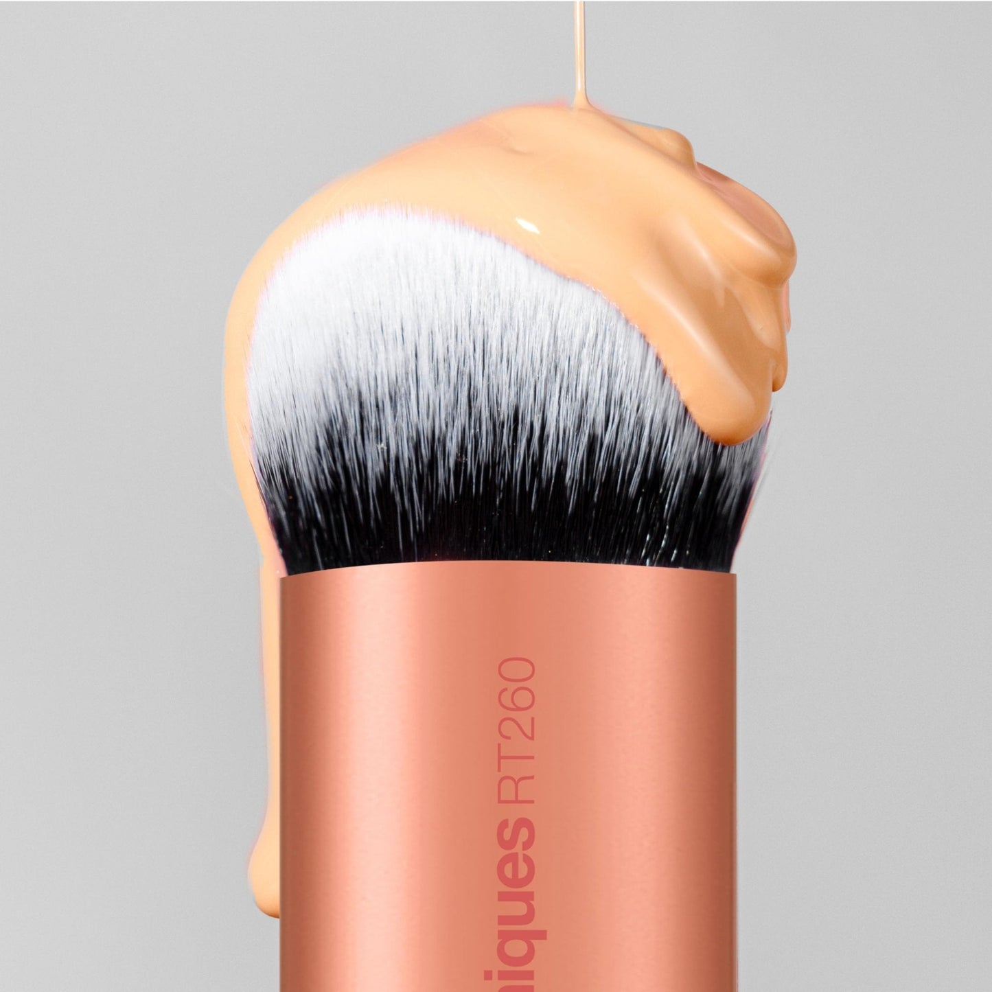 Real Techniques Bubble Blending Makeup Brush, Multipurpose Foundation Brush For Liquid, Cream, & Powder Products, Unique Round Brush Head, Synthetic Bristles, Vegan & Cruelty Free, 1 Count - Maple Wellness Supplements