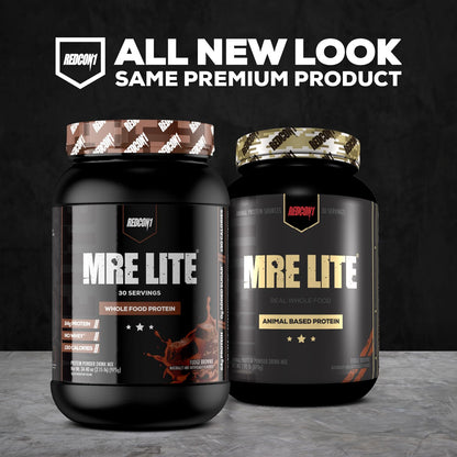 REDCON1 MRE Lite Whole Food Protein Powder, Cookies N' Cream - Low Carb & Whey - Maple Wellness Supplements