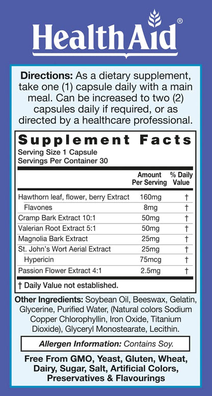 RelaxEase, Herbal Blend to Support Harmony and Tranquility, Once Daily, 30 ct, Helps Promote Health and Relaxation - Maple Wellness Supplements