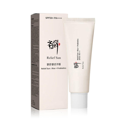 Buy ​Relief Sun Organic Korean sunscreen SPF50+, PA++++ Riceand Probiotics | Korean Skin Care - AmeriHealth Global Supplements