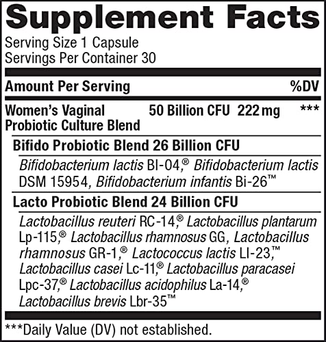 Renew Life Women's Probiotic Capsules, 50 Billion CFU Guaranteed, Supports pH Balance - Maple Wellness Supplements