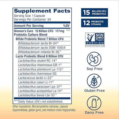 Renew Life Women's Probiotic Capsules, Supports pH Balance for Women, Vaginal, Urinary - Maple Wellness Supplements