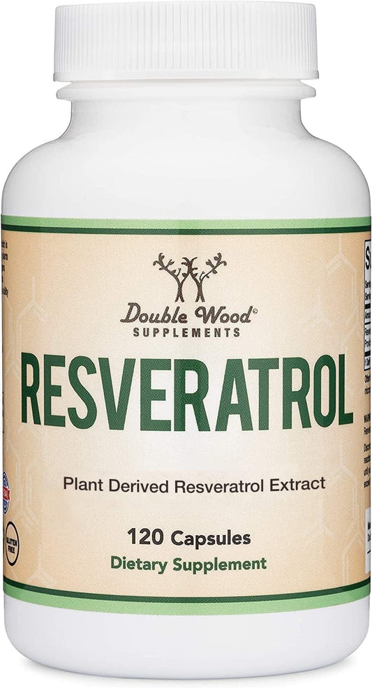 Resveratrol Supplement 500mg Per Serving, 120 Capsules (Resveratrol Polygonum Root Extract Providing 50% Trans Resveratrol) - Maple Wellness Supplements