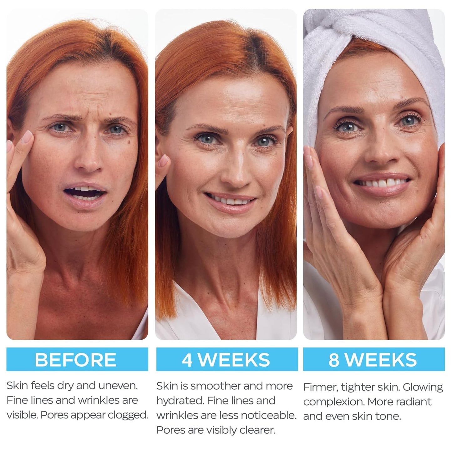 Retinol Cream for Face with Hyaluronic Acid, Day-Night Anti-Aging Moisturizer for Women, Men, Collagen Cream for Face Reduces Wrinkles, Dryness, 1.85 Oz - Maple Wellness Supplements