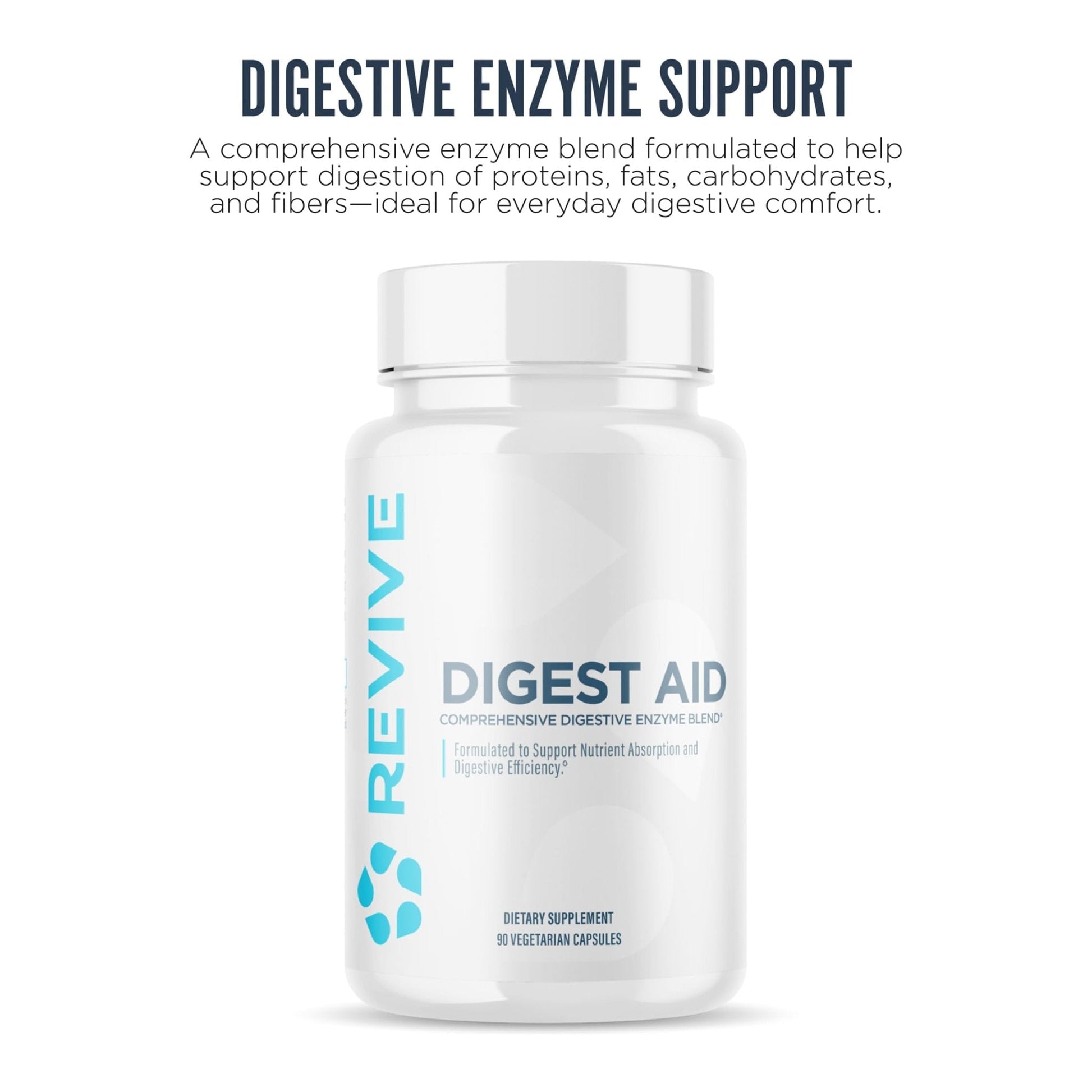 Revive MD Digest Aid, Digestive Support Supplement for Men & Women - Comprehensive Digestive Enzyme Blend with Probiotics & Prebiotics for Gut Health & Healthy Digestion - Maple Wellness Supplements