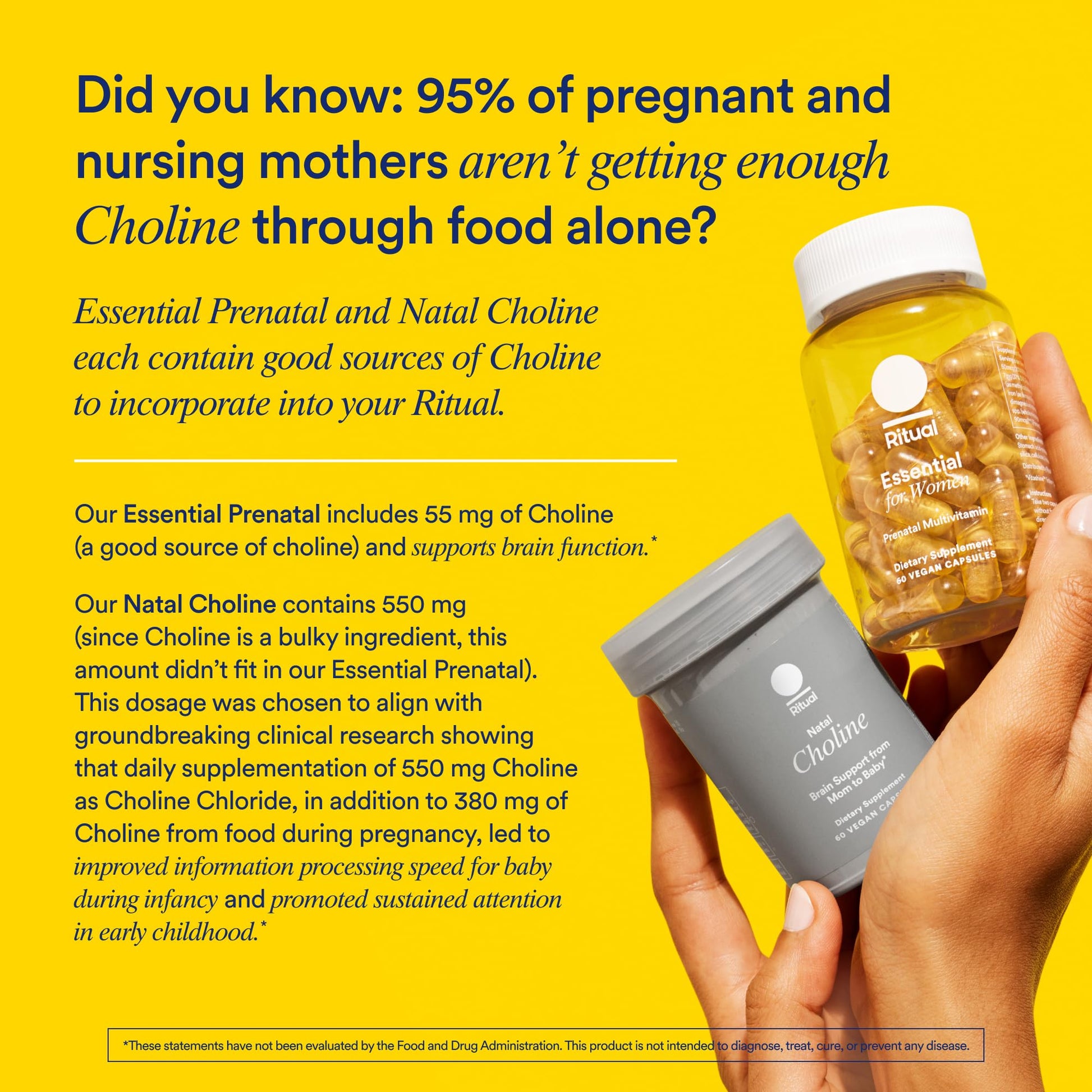 Ritual Essential for Women Prenatal Multivitamin: Folate & Choline for Neural Tube Support, Omega-3 DHA for Fetal Brain Development, Iron, Calcium-Helper D3 & K2, Non-GMO, Vegan, Citrus, 30 Days - Maple Wellness Supplements