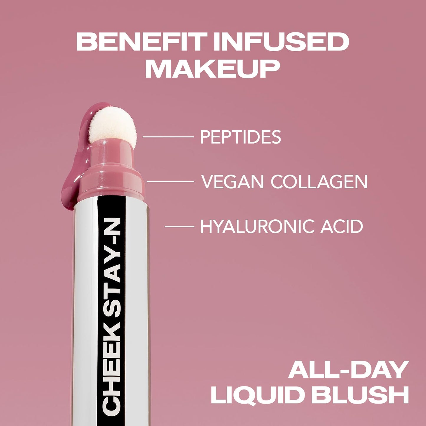 Sacheu Cheek STAY-N Liquid Blush for Cheeks — High Pigment, Buildable, Lightweight Cream Blush for Dewy & Radiant Flushed Cheeks — Long-lasting & Cruelty Free, I'm Guilty - Maple Wellness Supplements