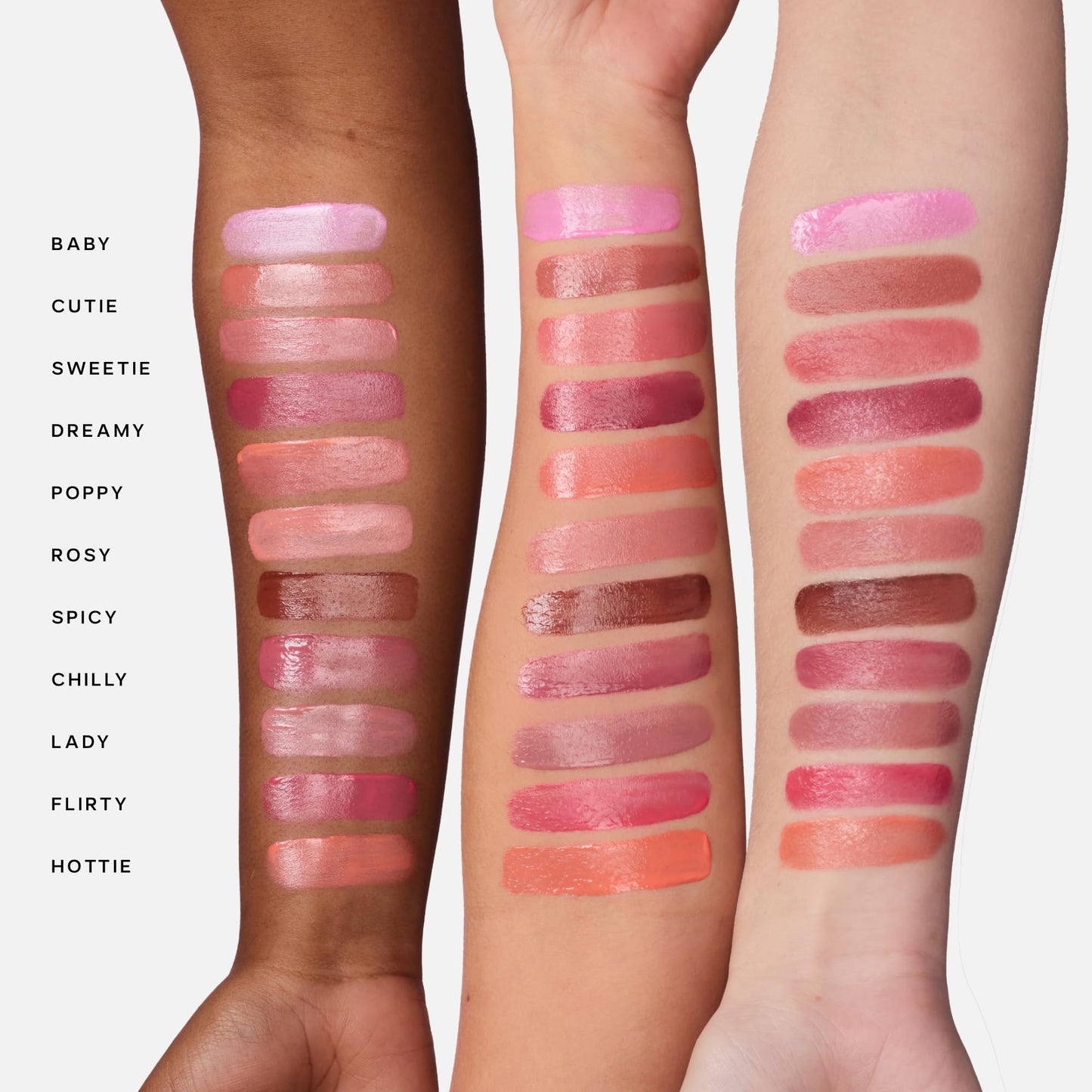 Saie Dewy Glow Duo - Dew Liquid Blush - (.40 oz, Hottie), Glossybounce Lip Gloss-Oil Hybrid (.17 oz, Splash) - Hydrating, Vegan Makeup for Radiant Cheeks & Lips - Maple Wellness Supplements