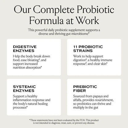 SAKARA Complete Probiotic - Prebiotics and Probiotics for Women Digestive Health Supplements, Supports Bloating, Immune System & Skin Radiance, Gut Health for Women with 3 Billion CFU's - 180 Capsules - Maple Wellness Supplements