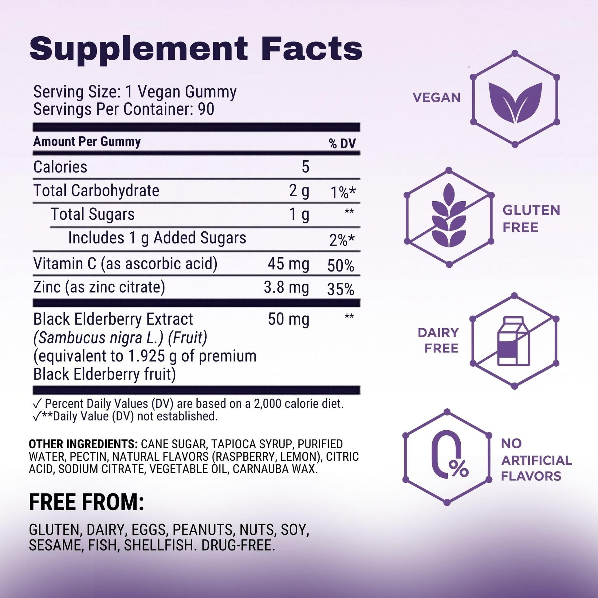 Sambucol Elderberry Gummies - Immune Support Supplement for Adults & Kids with Vitamin C & Zinc, Sambucol Elderberry - Maple Wellness Supplements