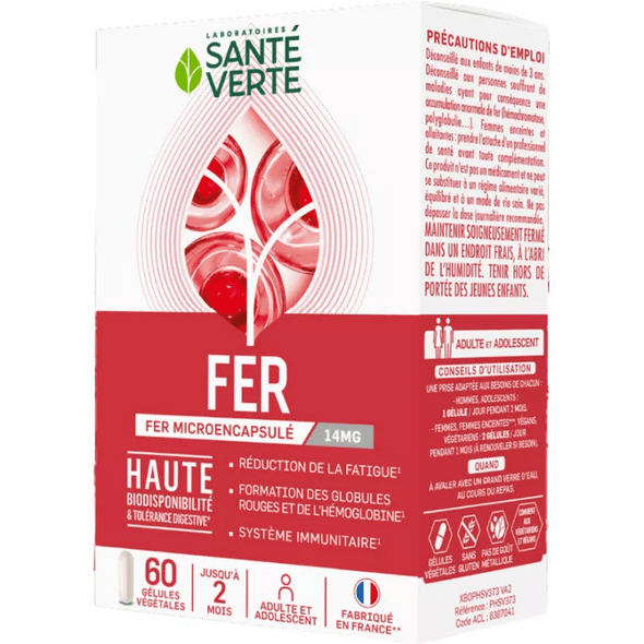 Santé-Verte Microencapsulated Iron 14mg - Maple Wellness Supplements