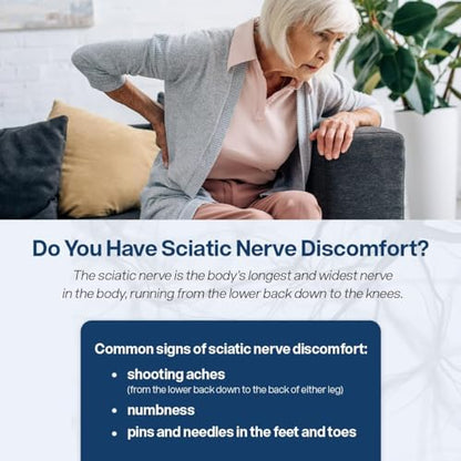 SciatiEase Sciatic Nerve Health Support - Sciatic Nerve Supplement with Pea, Vitamin B - Maple Wellness Supplements