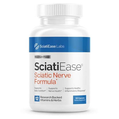 SciatiEase Sciatic Nerve Health Support - Sciatic Nerve Supplement with Pea, Vitamin B - Maple Wellness Supplements