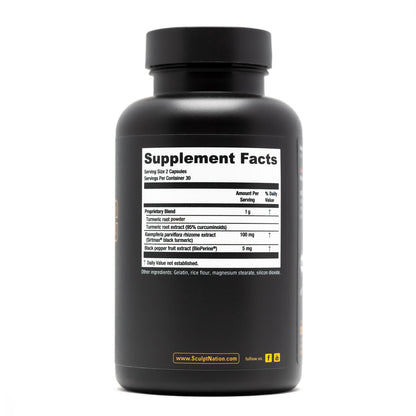 Sculpt Nation by V Shred Powerful Turmeric Supplement - Turmeric Curcumin - Maple Wellness Supplements