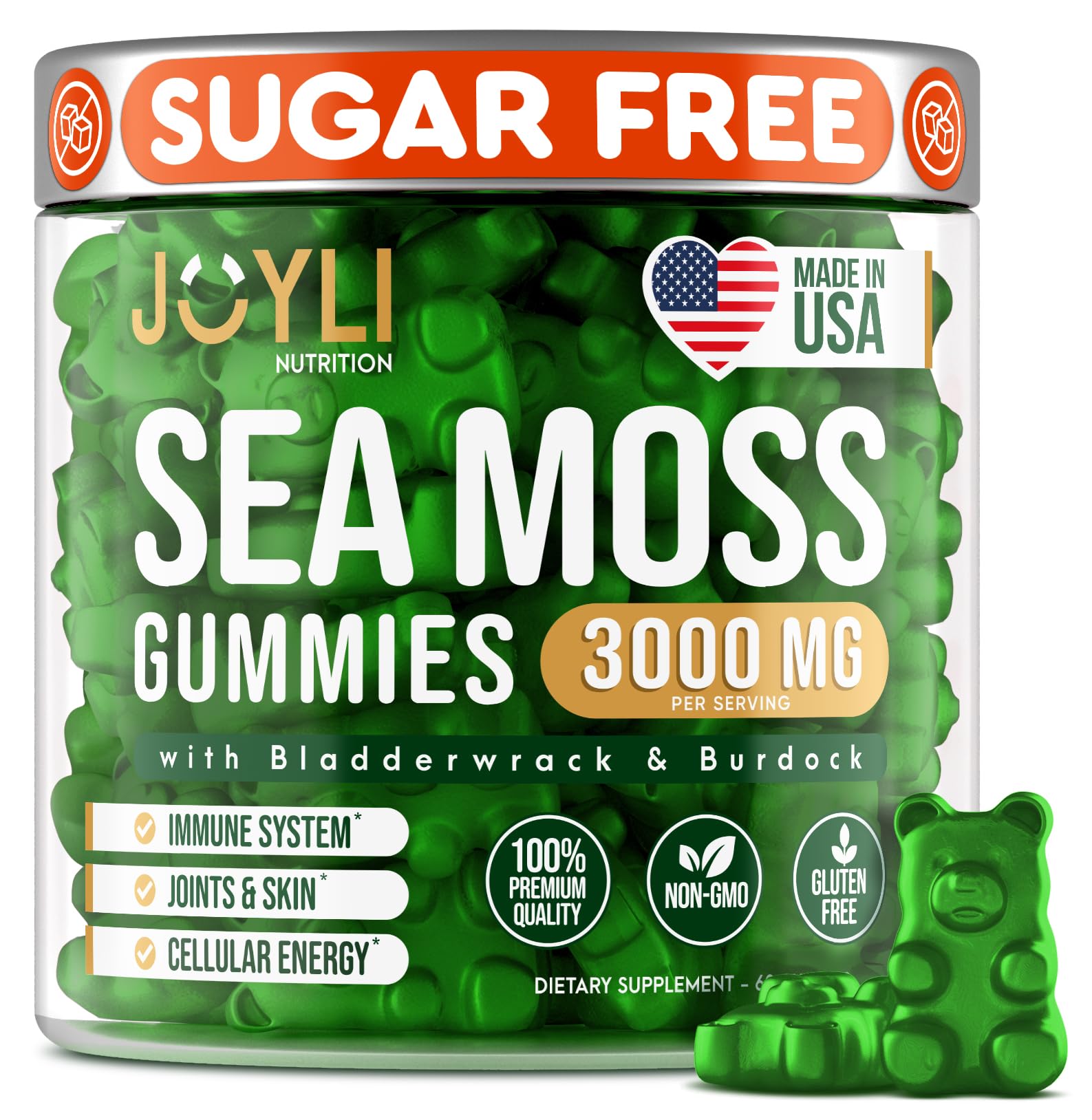 Sea Moss Gummies - Irish Seamoss Gummies for Adults & Kids - Advanced Superfood - Maple Wellness Supplements