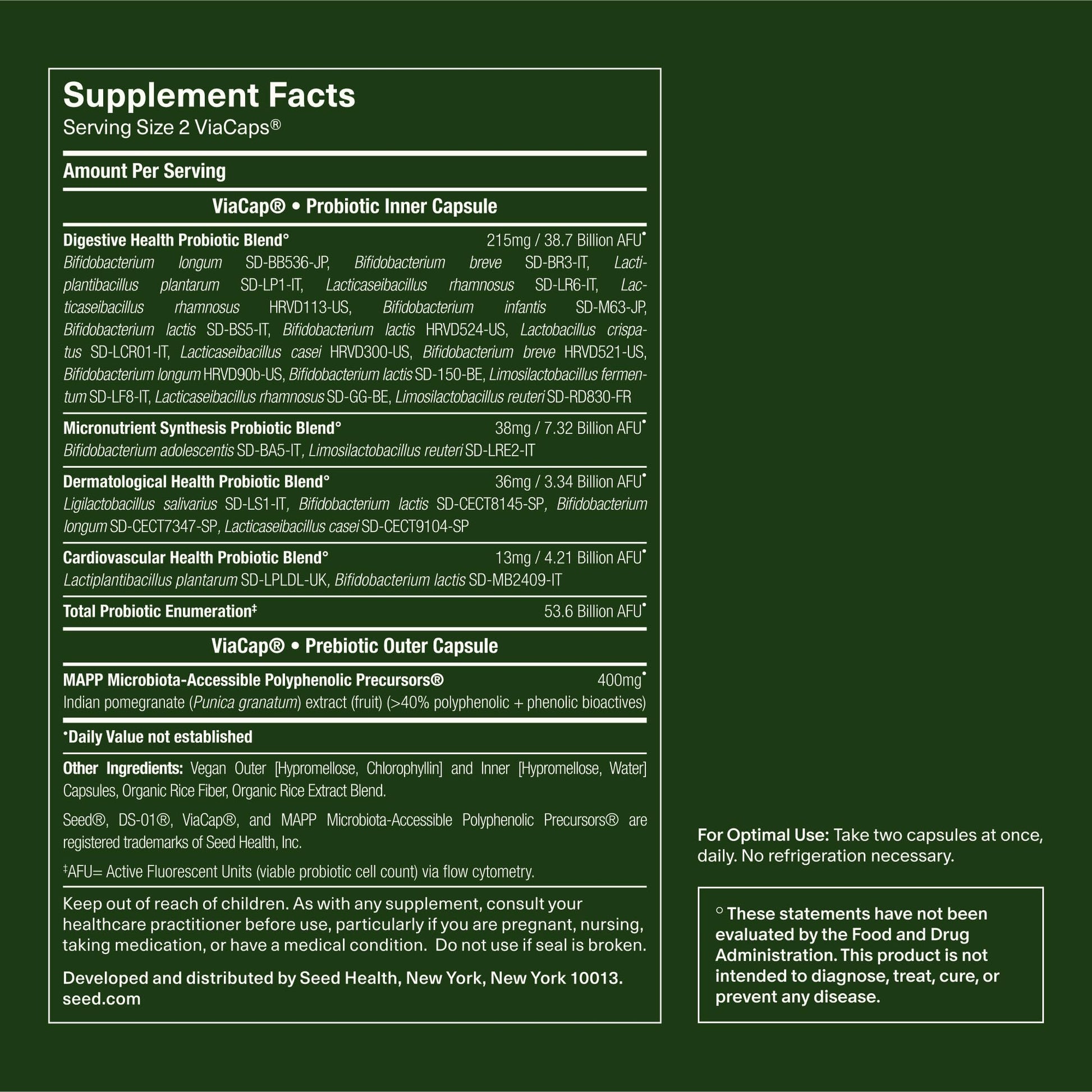 Seed 14 Day Gut Reset - Prebiotic and Probiotic for Women & Men - Digestive Health, Gut Health, Rapid Gut Recovery, Bloating & Constipation Relief - Vegan & Shelf-Stable - 28 Capsules (14-Day Supply) - Maple Wellness Supplements