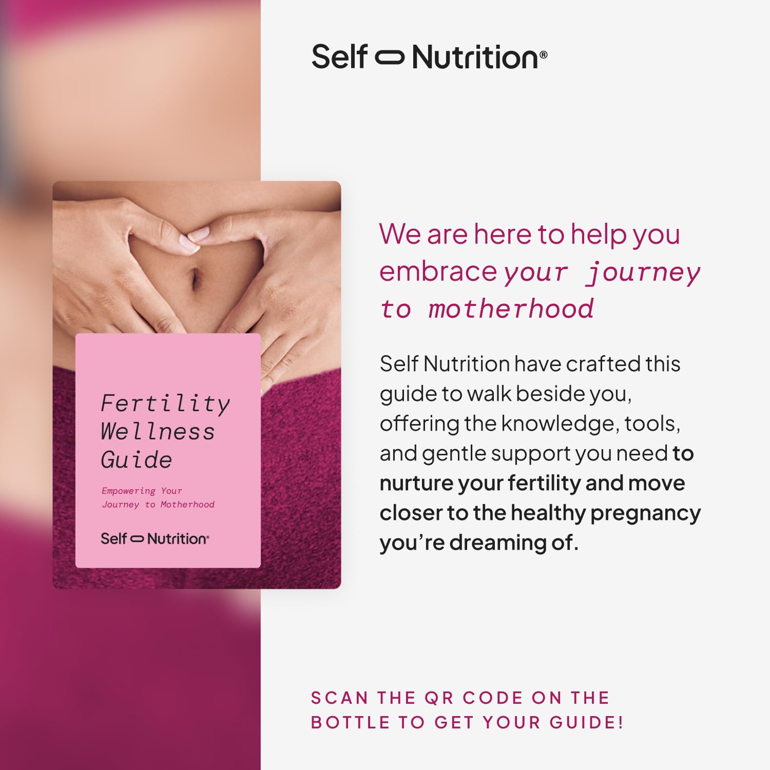 SELF NUTRITION Fertility Support for Women | Conception for Her, Coenzyme Q10, Ashwagandha, Myo-Inositol & More| Support Cycle Regularity & Ovulation| Vegan, Non-GMO, USA Made-60 Capsules - Maple Wellness Supplements