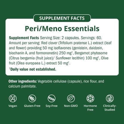 Semaine Peri/Menopause Essentials, 60 Ct. - Fuller Hair, No More Hot Flashes, Hormone Balance, Better Sleep & More - Clinically-Studied, Non-Hormonal Formula - Maple Wellness Supplements