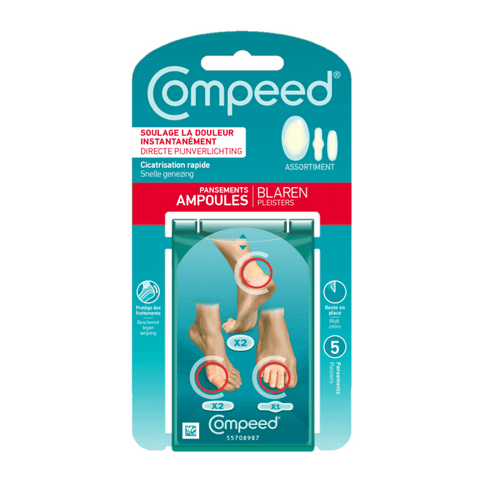 Set of 5 bandages for feet blisters - COMPEED - Maple Wellness Supplements