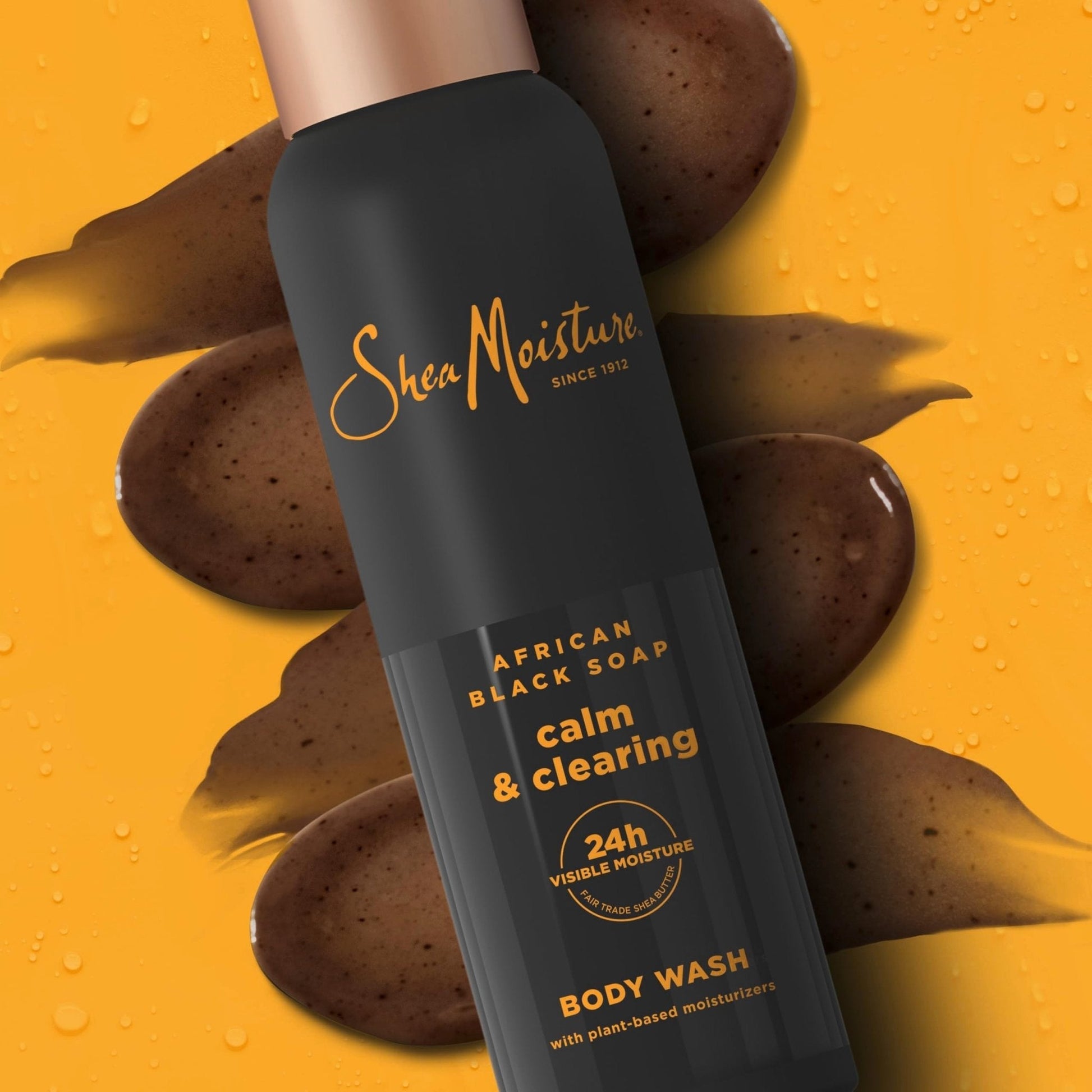 SheaMoisture African Black Soap Body Wash Calm and clearing body wash for 24H Visible Moisture for Healthy, Glowing 18 Oz - Maple Wellness Supplements