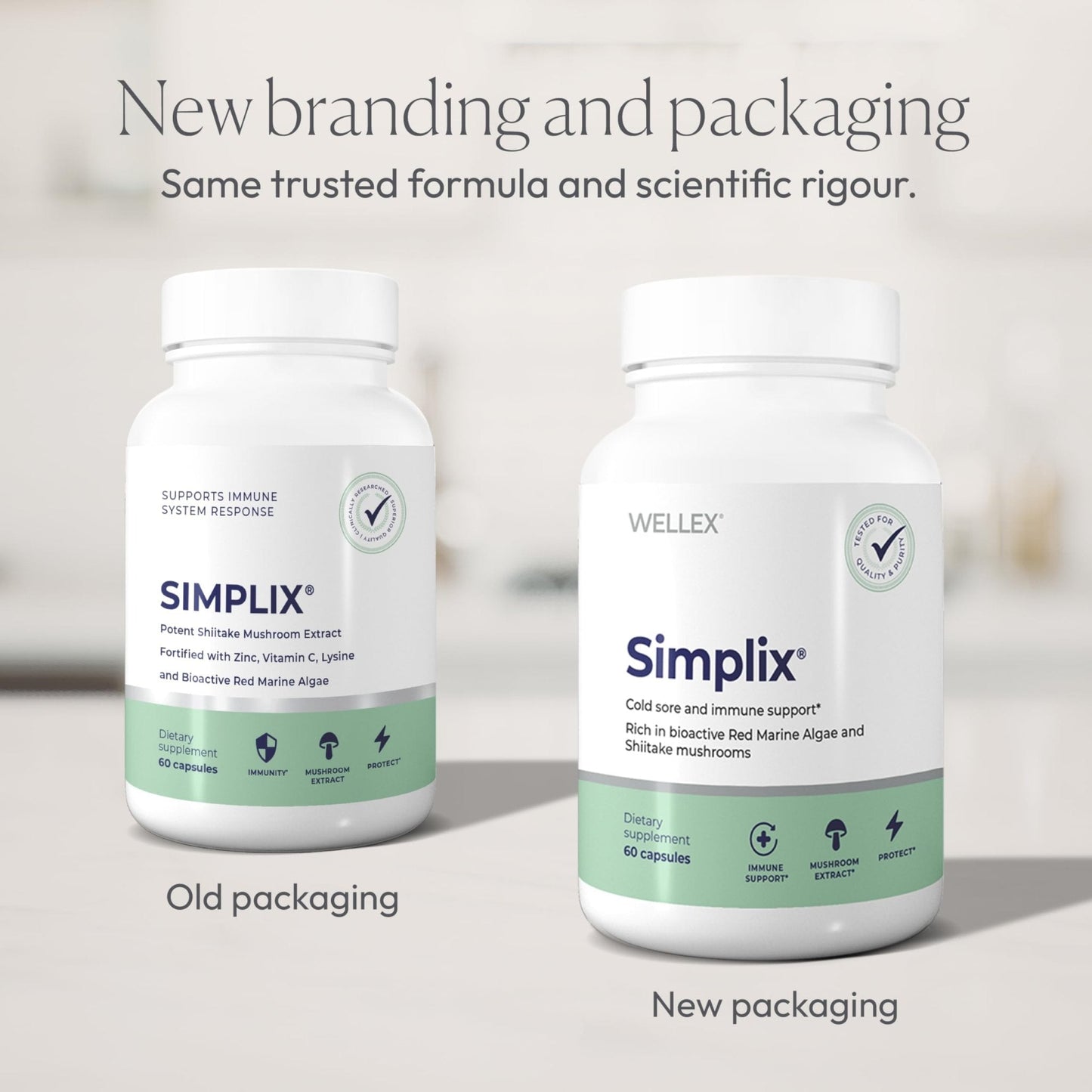 Simplix | Natural Supplement to Strengthen The Immune System | Respond to Outbreaks | Source of Highly Researched Mushroom & Seaweed Polysaccharides 60 Veggie Capsules (3 Pack) (180 Count) - Maple Wellness Supplements
