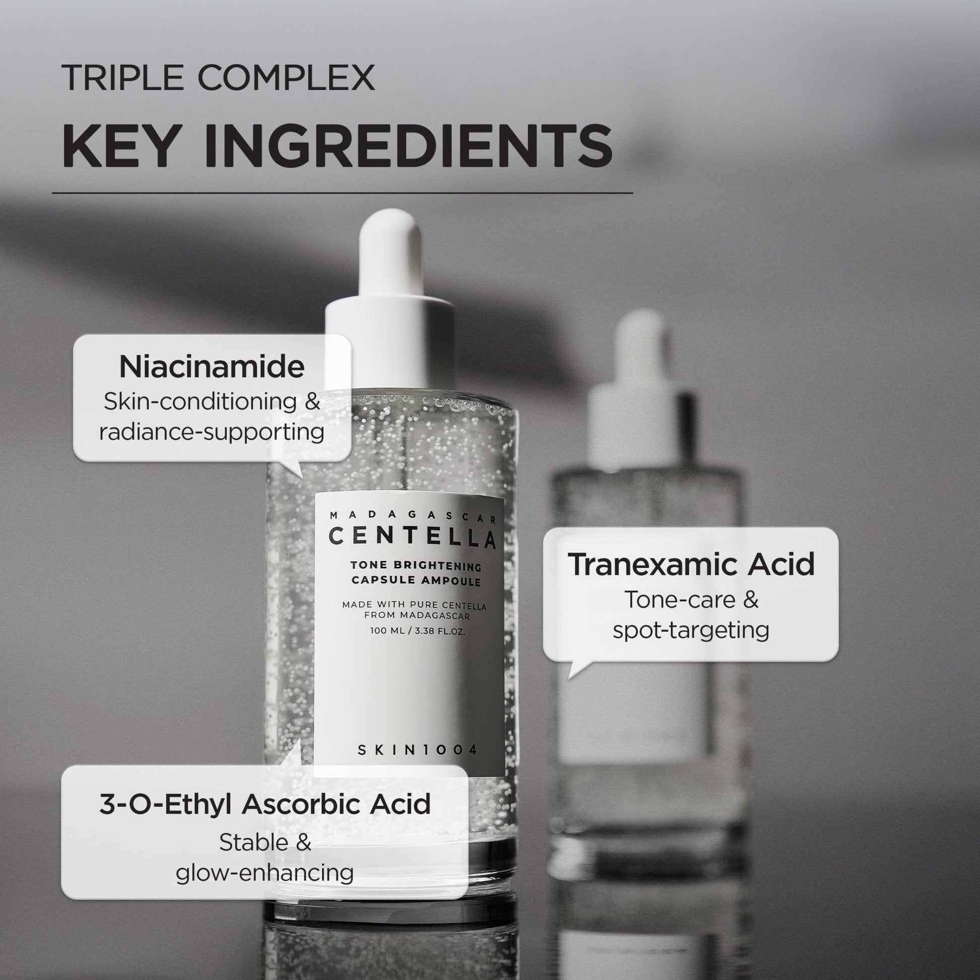 SKIN1004 Tone Balancing Capsule Ampoule, Niacinamide & Centella Serum for Face, Korean Hydrating Facial Serum for Unevne Skin Tone - Maple Wellness Supplements
